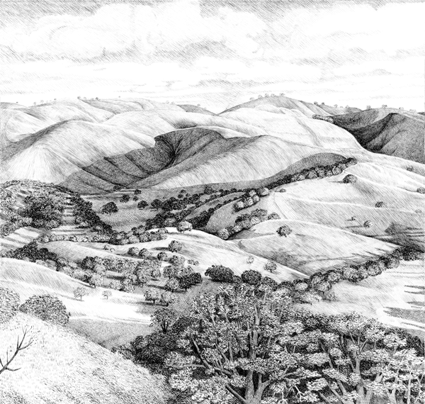 California Hills and Sky