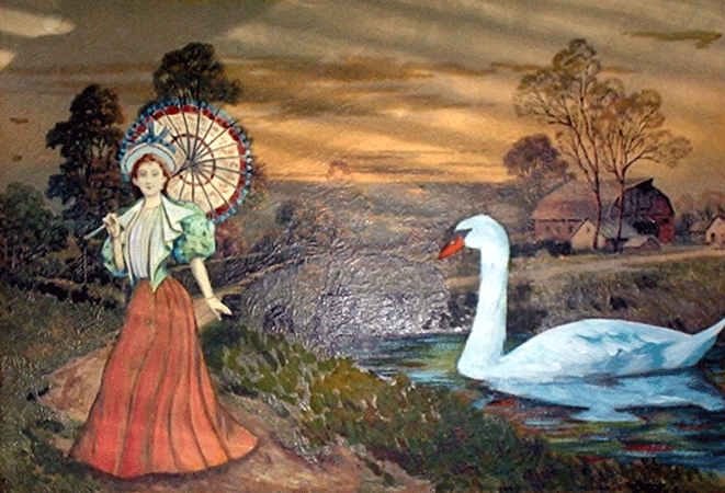 Swan and Stroller